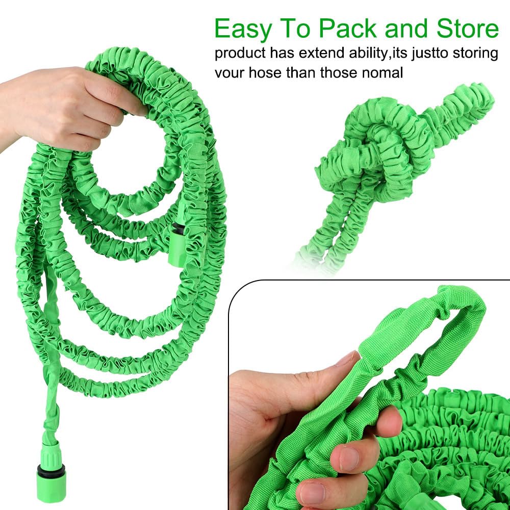 Garden Hose Water Pipe Expandable Water Hose with 7 Function Spray Nozzle