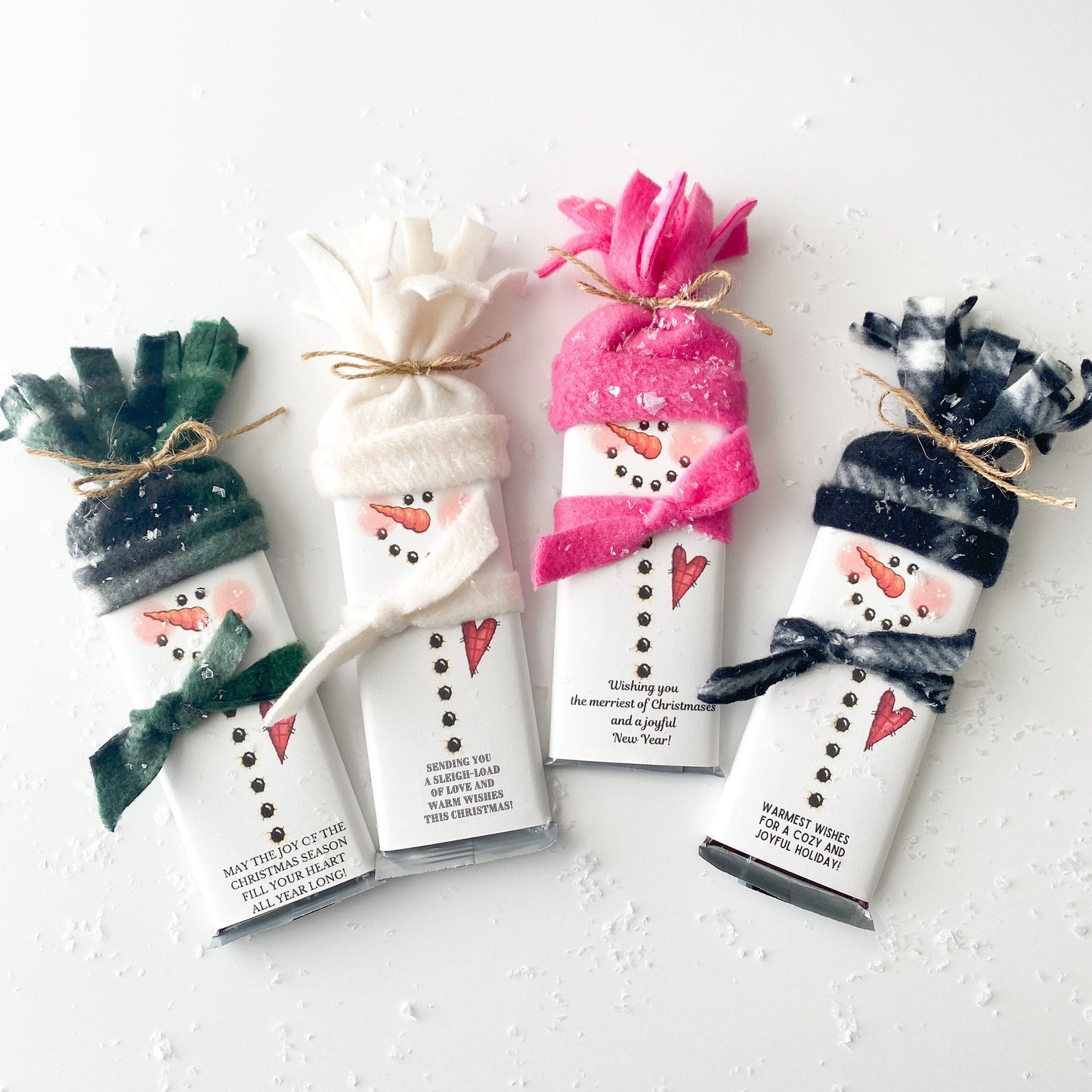 🎅Snowman Bars | Christmas Candy Party Favors