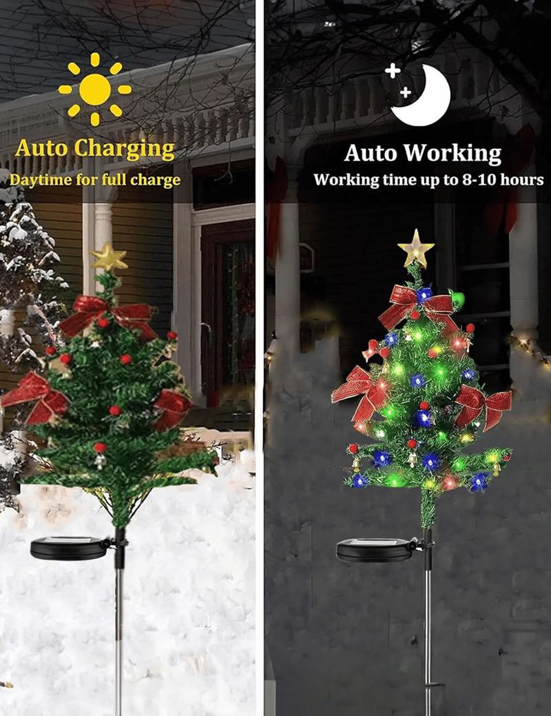 š„Hot Sale 49%OFF-šSolar Christmas Trees Lights Outdoor Decoration Waterproof