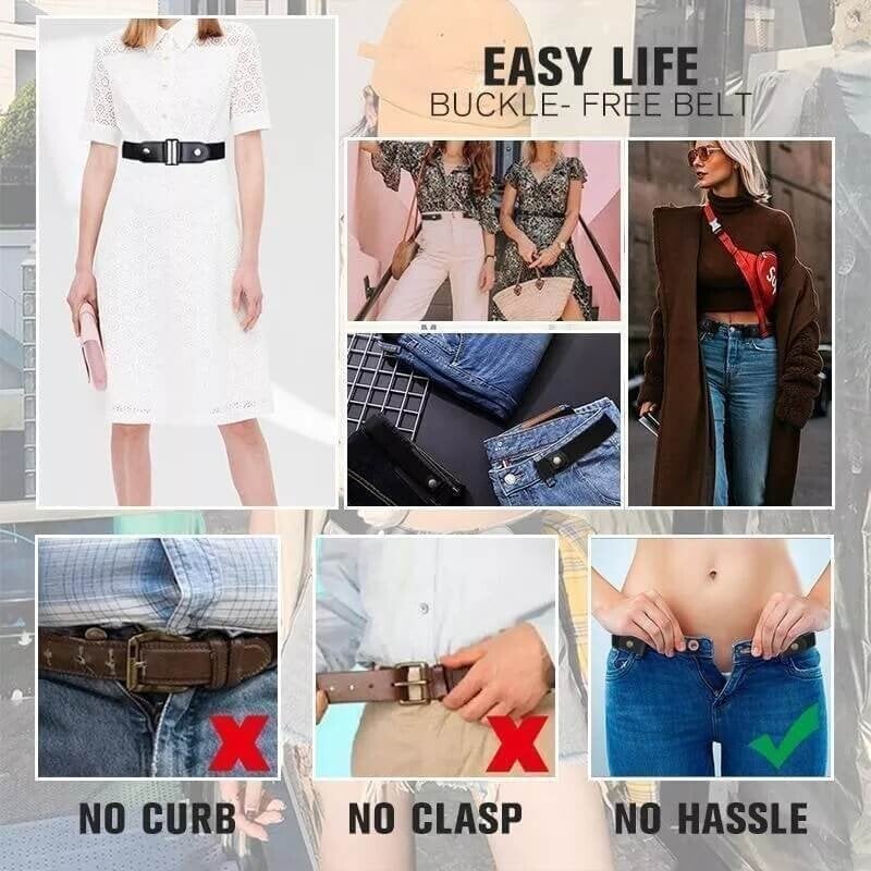 š„HOT SALEš„- Buckle-free Invisible Elastic Waist Belts