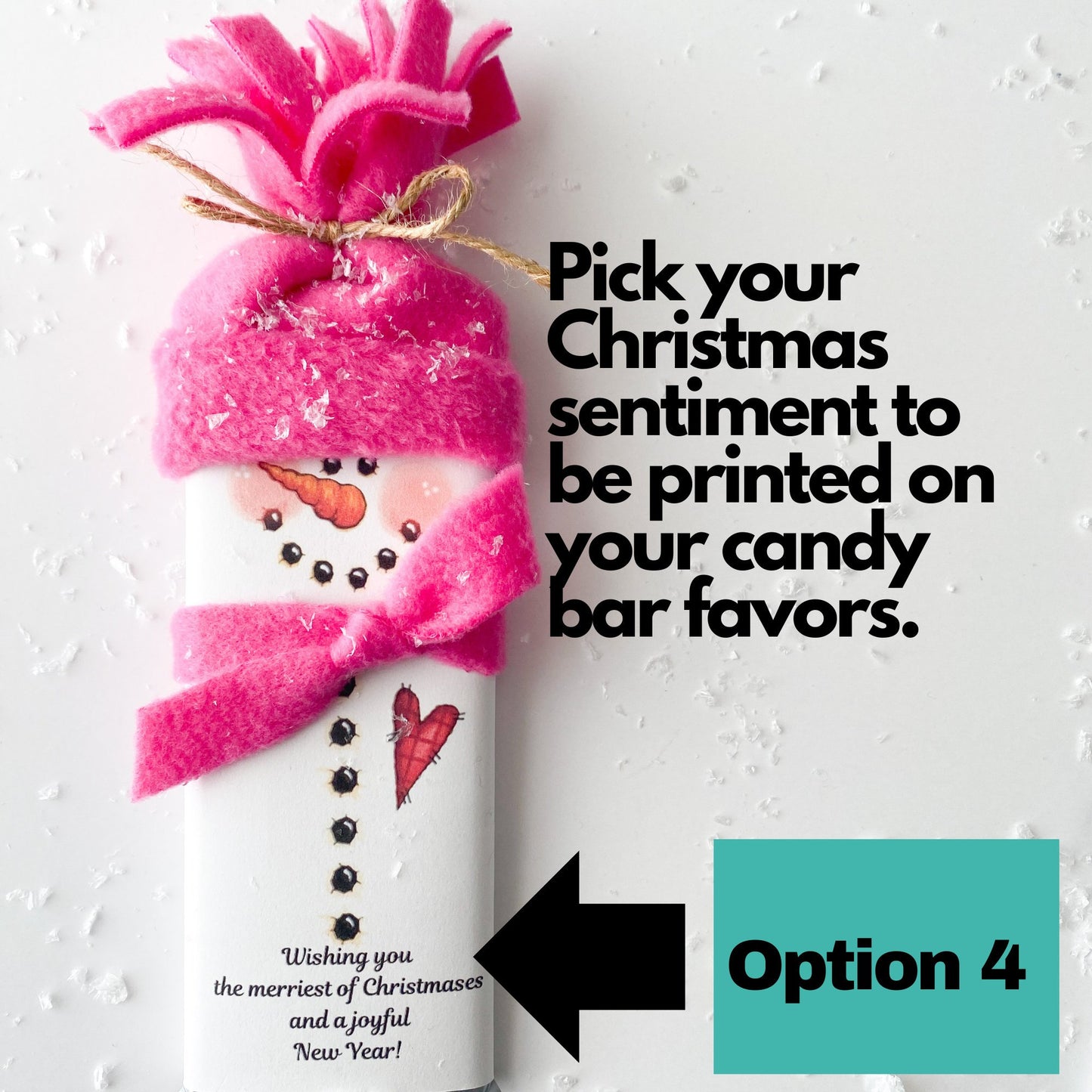 🎅Snowman Bars | Christmas Candy Party Favors