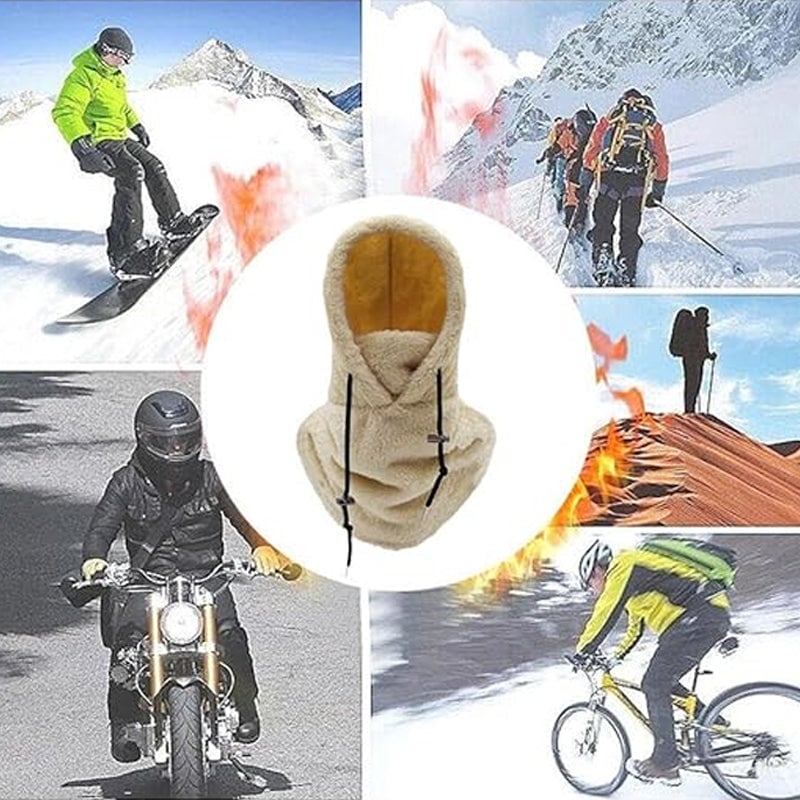 š„2024 HOT SALE-49% OFFš„Winter Outdoor Sherp Hooded Sports Windproof Maskā·ļø