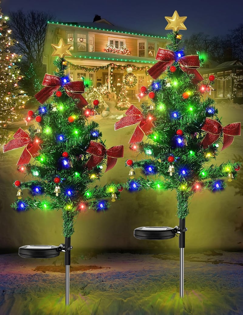 š„Hot Sale 49%OFF-šSolar Christmas Trees Lights Outdoor Decoration Waterproof