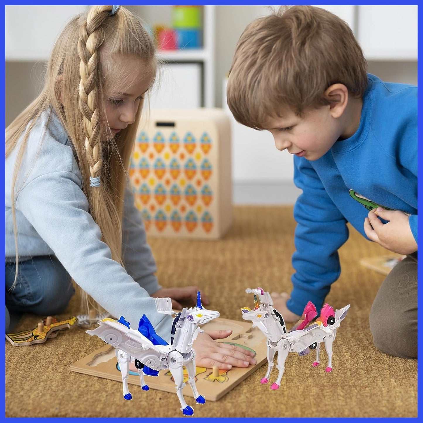 Hot Sale Two Car Transform Unicorn Toy