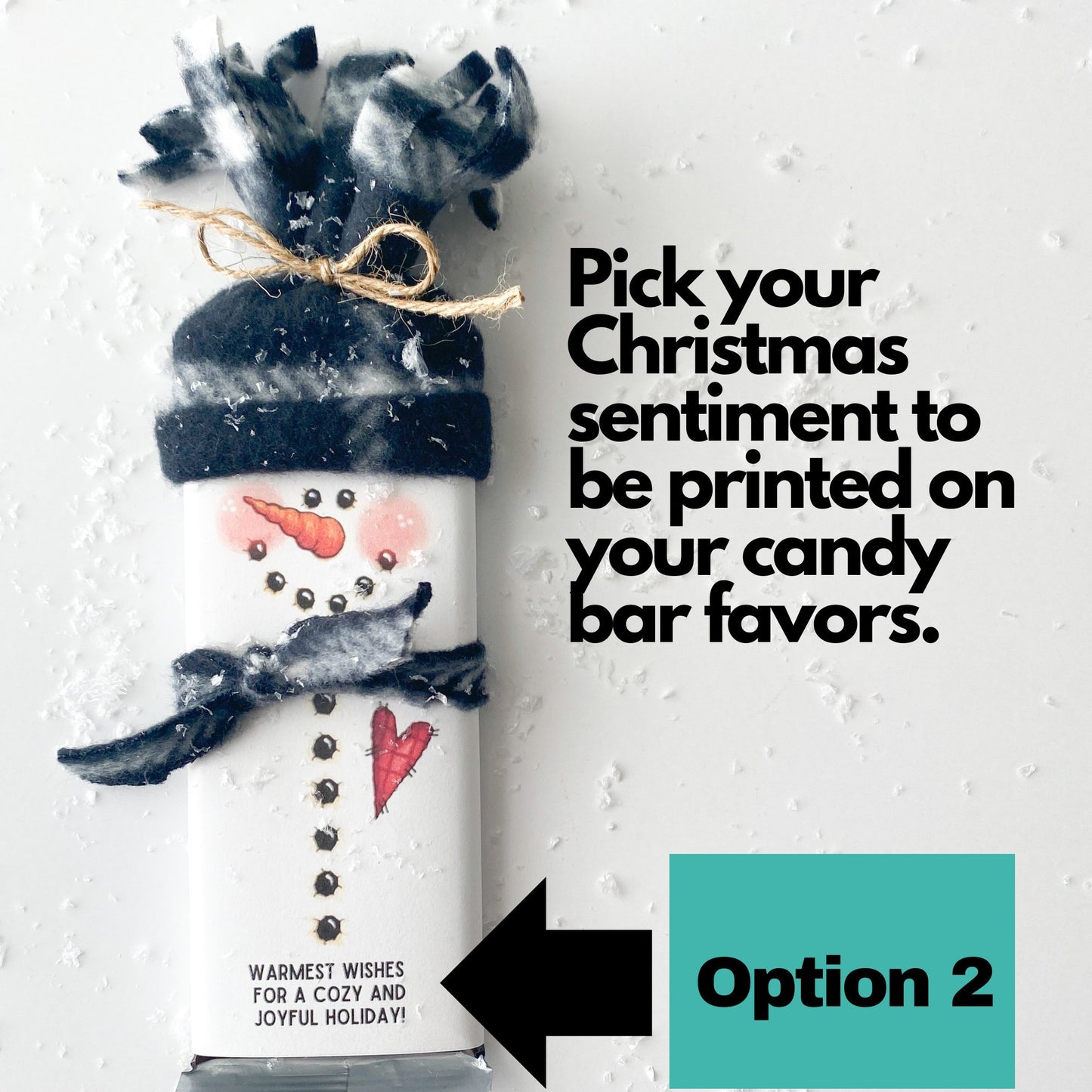 🎅Snowman Bars | Christmas Candy Party Favors