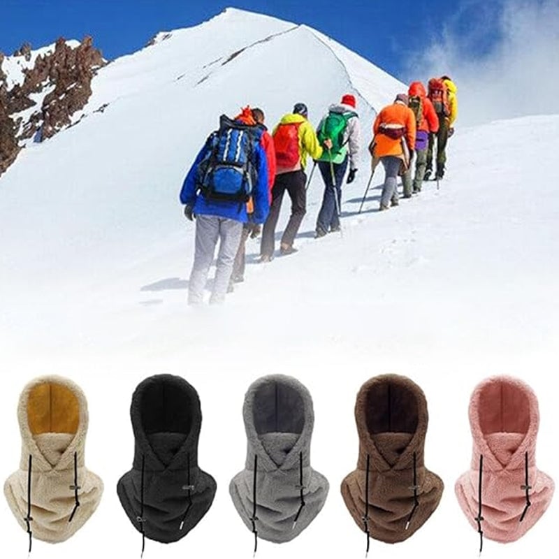 š„2024 HOT SALE-49% OFFš„Winter Outdoor Sherp Hooded Sports Windproof Maskā·ļø