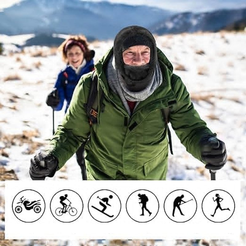 š„2024 HOT SALE-49% OFFš„Winter Outdoor Sherp Hooded Sports Windproof Maskā·ļø