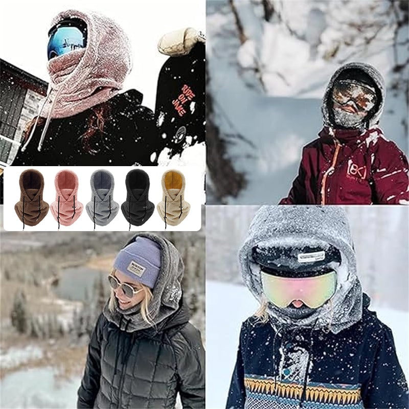 š„2024 HOT SALE-49% OFFš„Winter Outdoor Sherp Hooded Sports Windproof Maskā·ļø