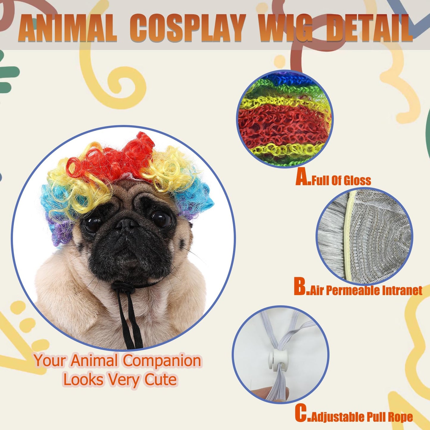 Hot Sale Pet Wigs