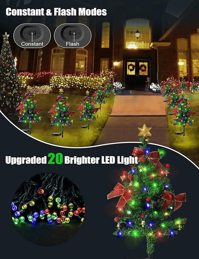 š„Hot Sale 49%OFF-šSolar Christmas Trees Lights Outdoor Decoration Waterproof