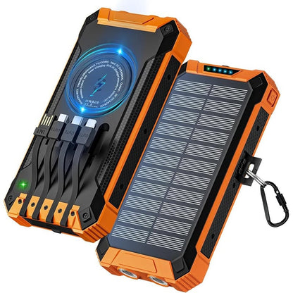 🔥Last Day Special Offer🔥Solar Wireless Portable Power Bank