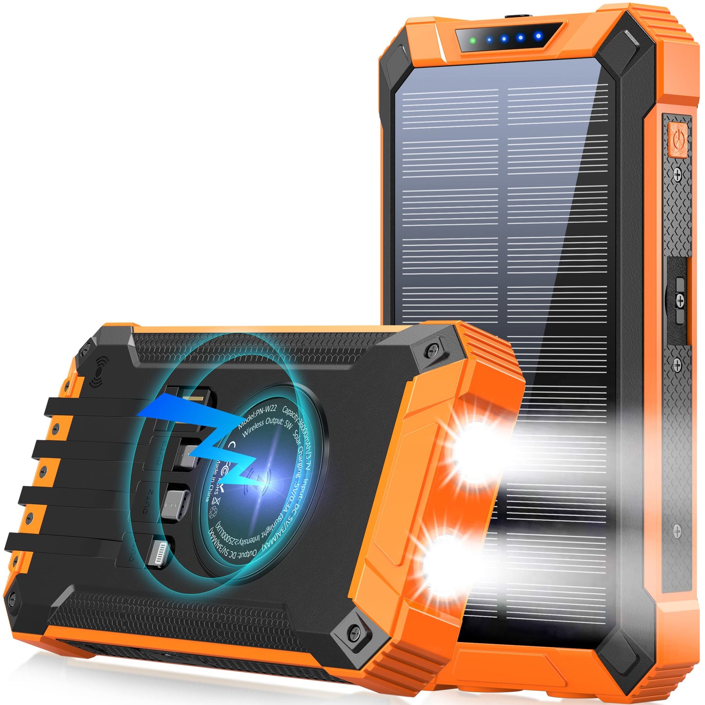 🔥Last Day Special Offer🔥Solar Wireless Portable Power Bank
