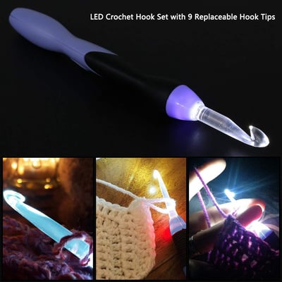 LED Crochet Hook Set
