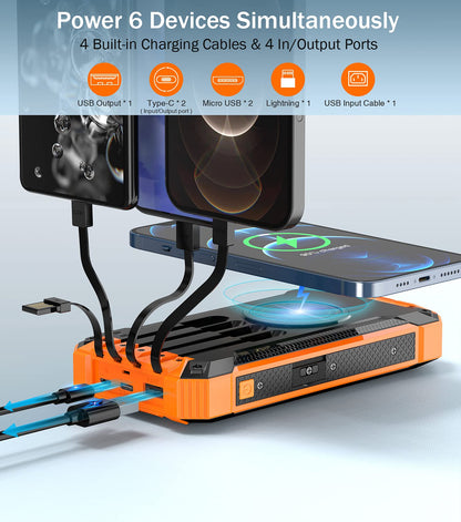 🔥Last Day Special Offer🔥Solar Wireless Portable Power Bank