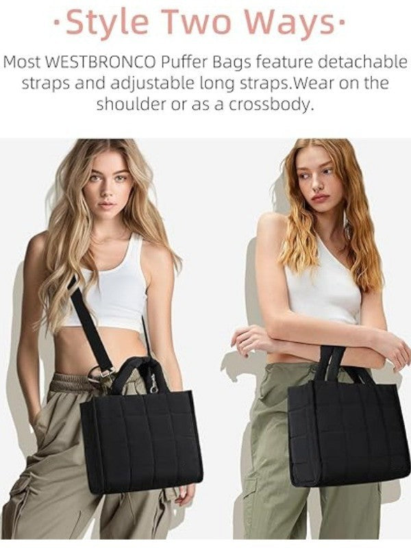 Lightweight Shoulder Bag Puffy Bag