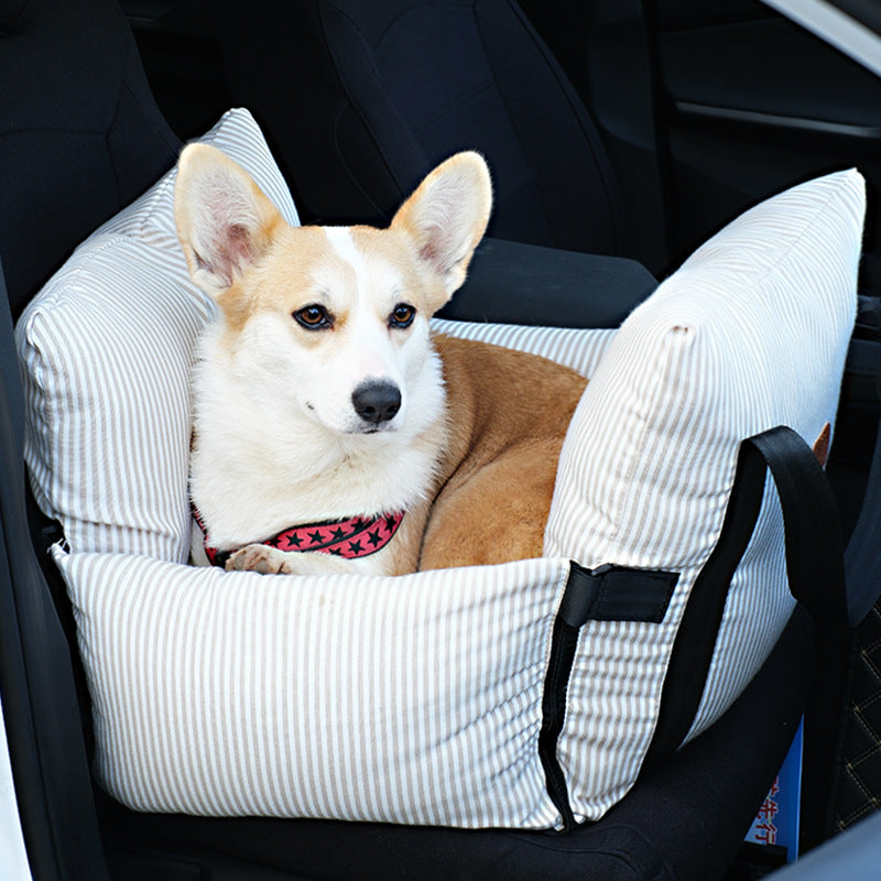 Portable Leisure Outing Pet Bolster Large Dog Car Seat Bed
